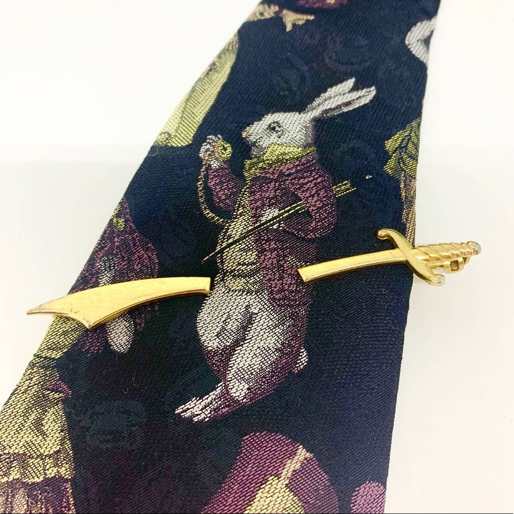 Vintage Gold Anson Sword Tie Bar